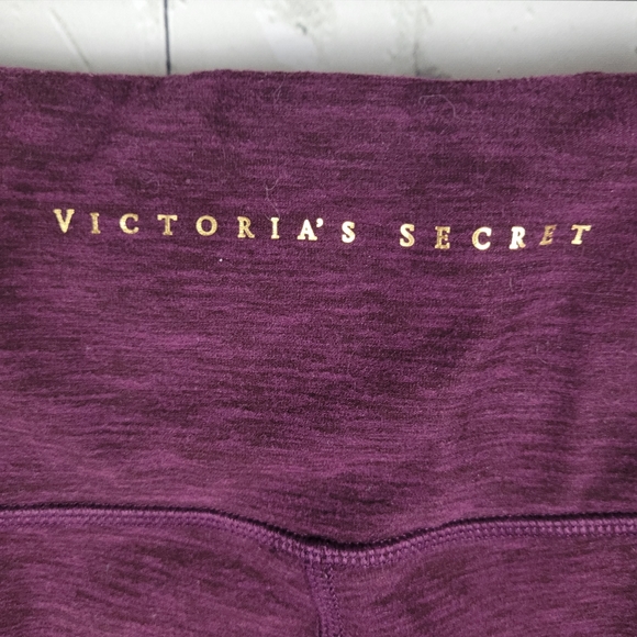 VICTORIA'S SECRET | high waist heathered burgundy pockets full length leggings - Picture 5 of 7